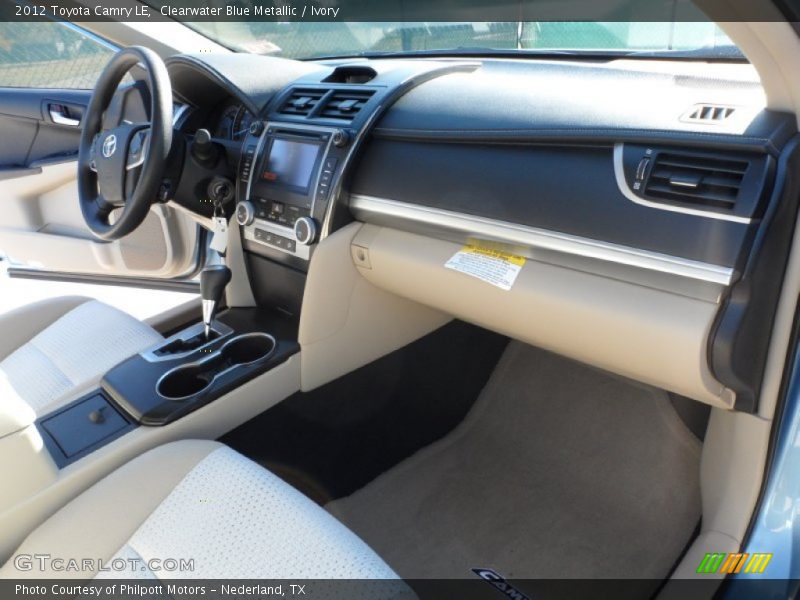 Clearwater Blue Metallic / Ivory 2012 Toyota Camry LE