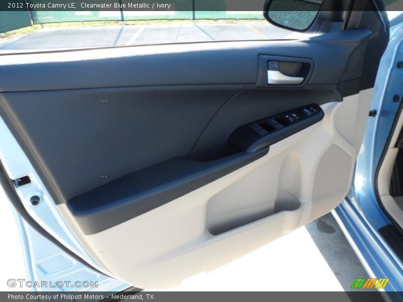 Clearwater Blue Metallic / Ivory 2012 Toyota Camry LE