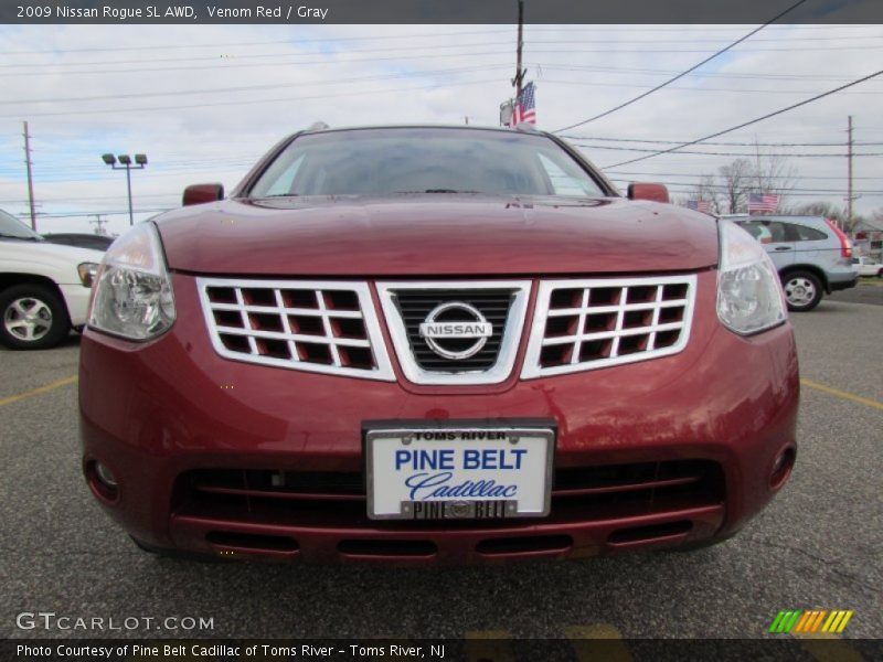 Venom Red / Gray 2009 Nissan Rogue SL AWD