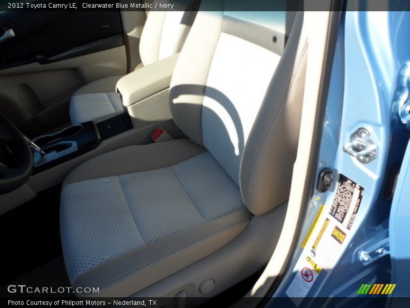 Clearwater Blue Metallic / Ivory 2012 Toyota Camry LE