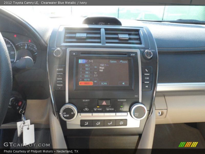 Clearwater Blue Metallic / Ivory 2012 Toyota Camry LE