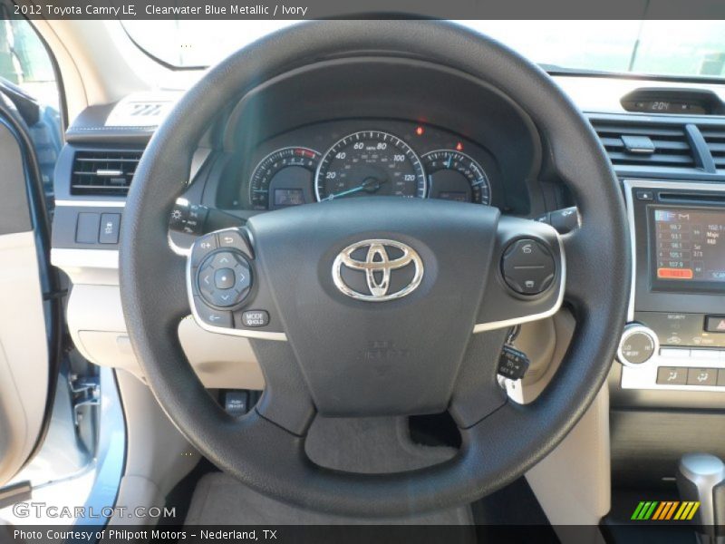Clearwater Blue Metallic / Ivory 2012 Toyota Camry LE