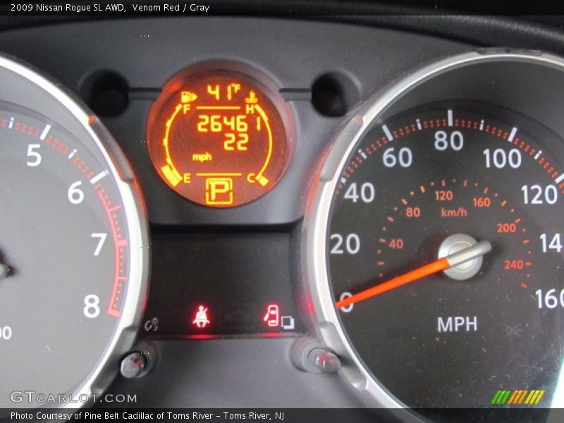 Venom Red / Gray 2009 Nissan Rogue SL AWD