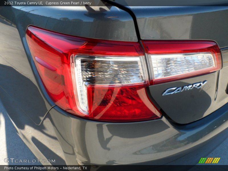 Cypress Green Pearl / Ivory 2012 Toyota Camry LE
