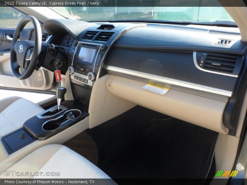 Cypress Green Pearl / Ivory 2012 Toyota Camry LE