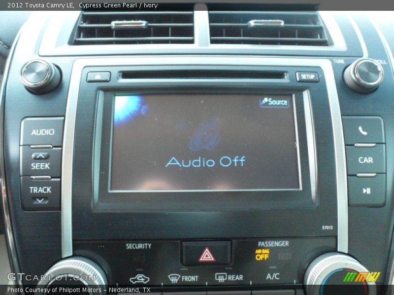 Cypress Green Pearl / Ivory 2012 Toyota Camry LE