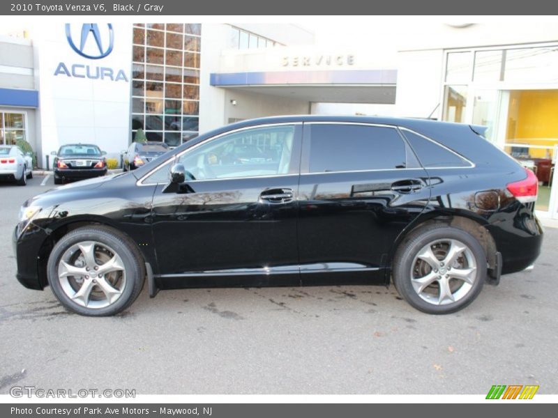 Black / Gray 2010 Toyota Venza V6