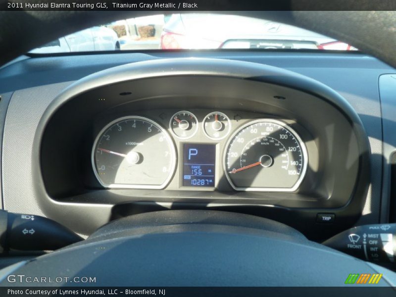 Titanium Gray Metallic / Black 2011 Hyundai Elantra Touring GLS