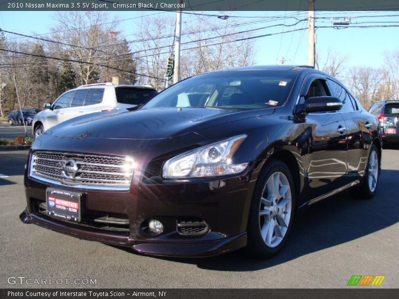 Crimson Black / Charcoal 2010 Nissan Maxima 3.5 SV Sport
