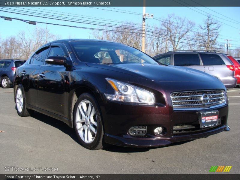 Crimson Black / Charcoal 2010 Nissan Maxima 3.5 SV Sport