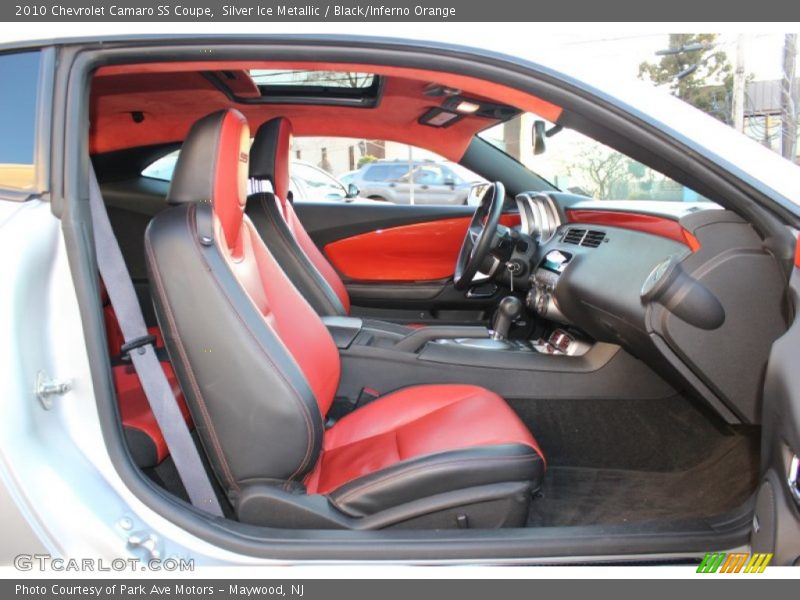  2010 Camaro SS Coupe Black/Inferno Orange Interior