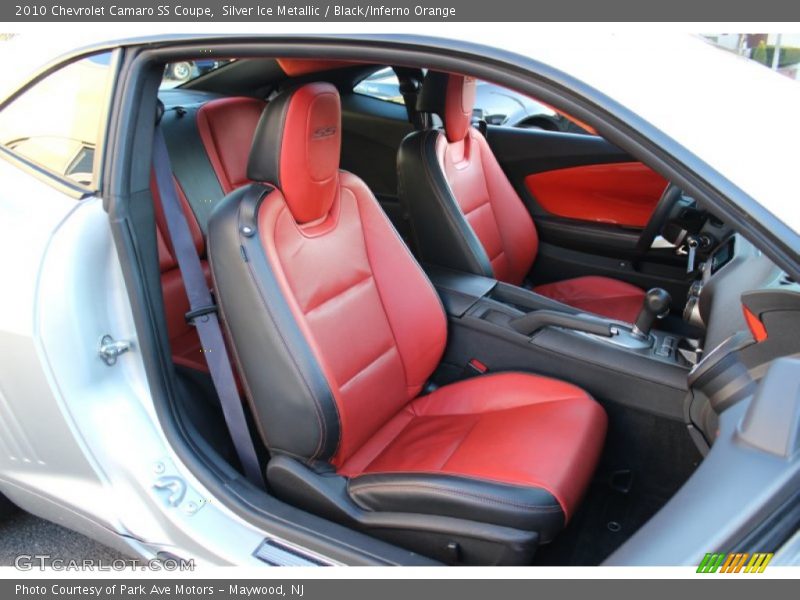 2010 Camaro SS Coupe Black/Inferno Orange Interior