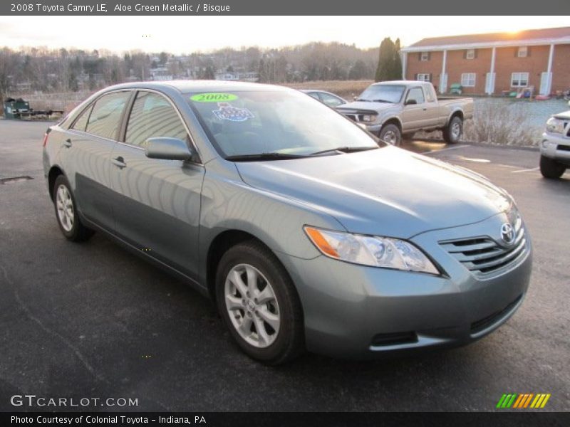 Aloe Green Metallic / Bisque 2008 Toyota Camry LE