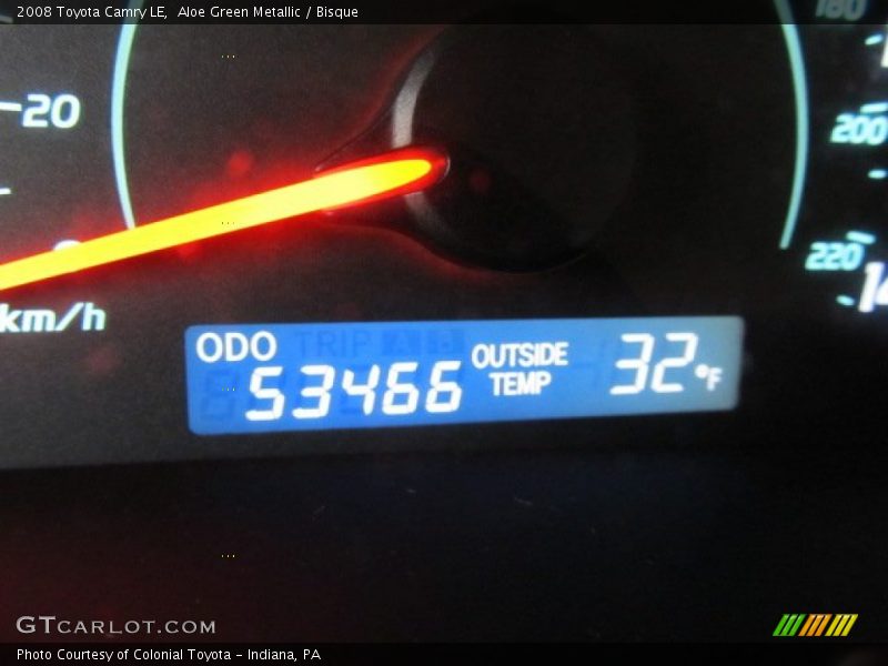 Aloe Green Metallic / Bisque 2008 Toyota Camry LE