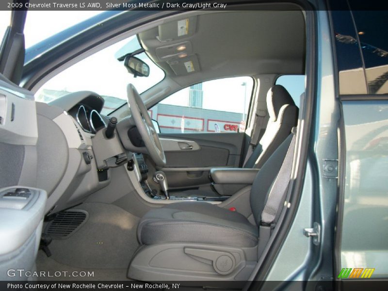 Silver Moss Metallic / Dark Gray/Light Gray 2009 Chevrolet Traverse LS AWD