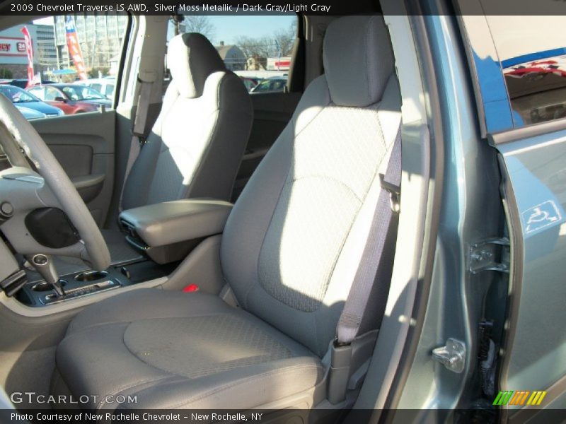 Silver Moss Metallic / Dark Gray/Light Gray 2009 Chevrolet Traverse LS AWD