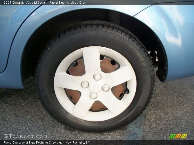 Pastel Blue Metallic / Gray 2005 Chevrolet Aveo LS Sedan