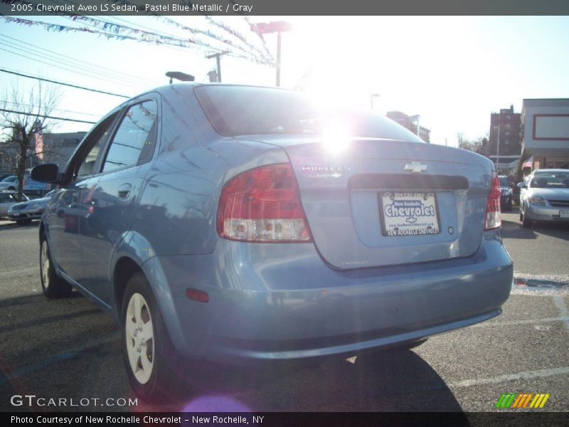 Pastel Blue Metallic / Gray 2005 Chevrolet Aveo LS Sedan