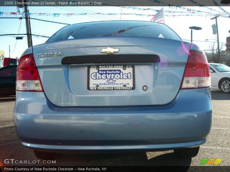 Pastel Blue Metallic / Gray 2005 Chevrolet Aveo LS Sedan