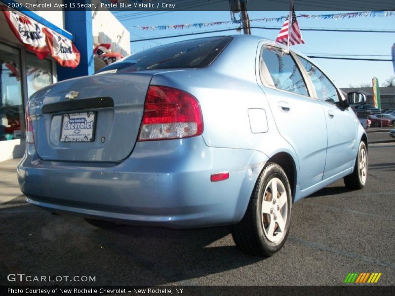 Pastel Blue Metallic / Gray 2005 Chevrolet Aveo LS Sedan