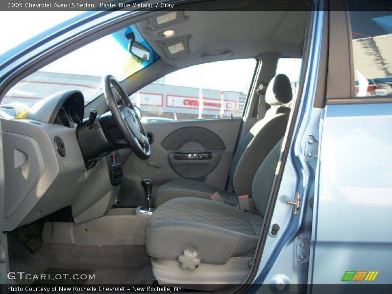 Pastel Blue Metallic / Gray 2005 Chevrolet Aveo LS Sedan