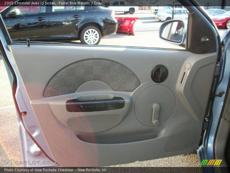 Pastel Blue Metallic / Gray 2005 Chevrolet Aveo LS Sedan
