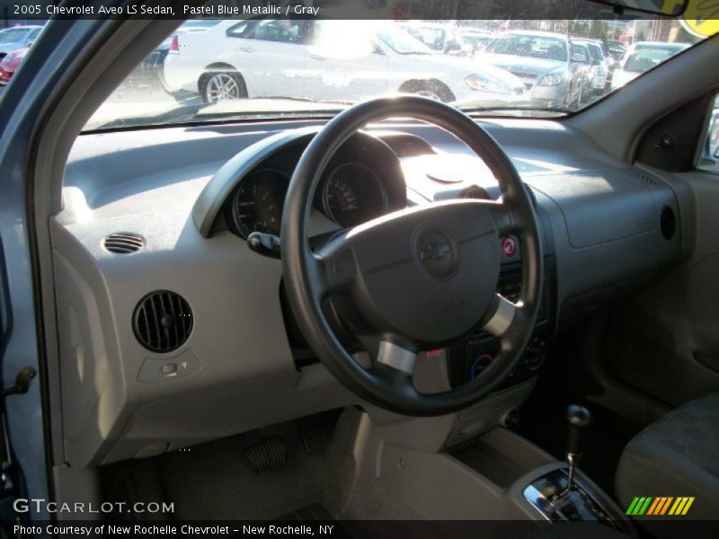 Pastel Blue Metallic / Gray 2005 Chevrolet Aveo LS Sedan