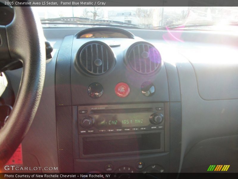 Pastel Blue Metallic / Gray 2005 Chevrolet Aveo LS Sedan