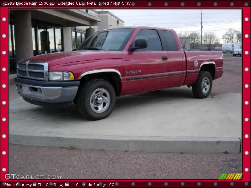 Metallic Red / Mist Gray 1999 Dodge Ram 1500 SLT Extended Cab