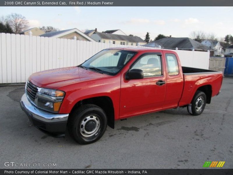 Fire Red / Medium Pewter 2008 GMC Canyon SL Extended Cab