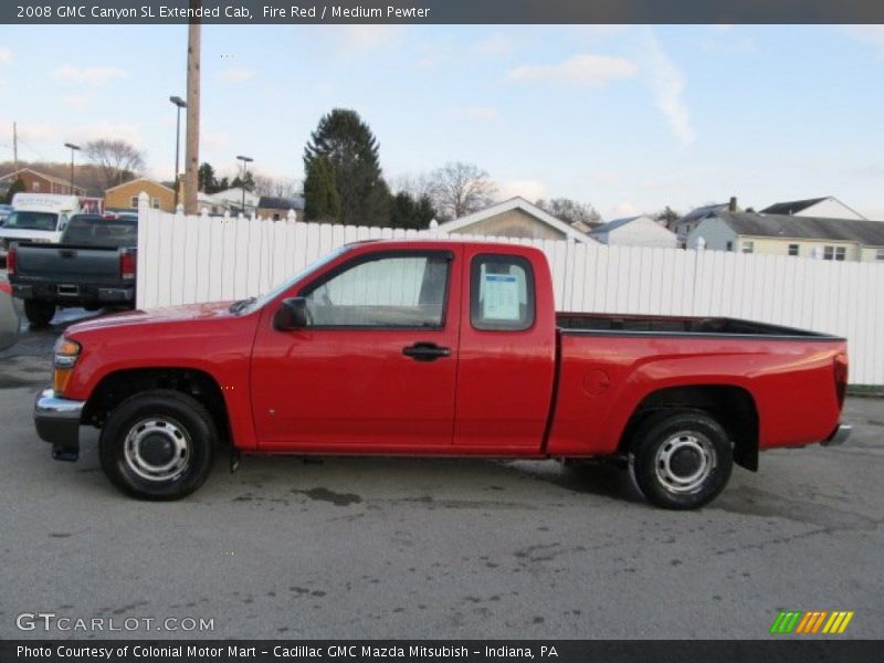 Fire Red / Medium Pewter 2008 GMC Canyon SL Extended Cab