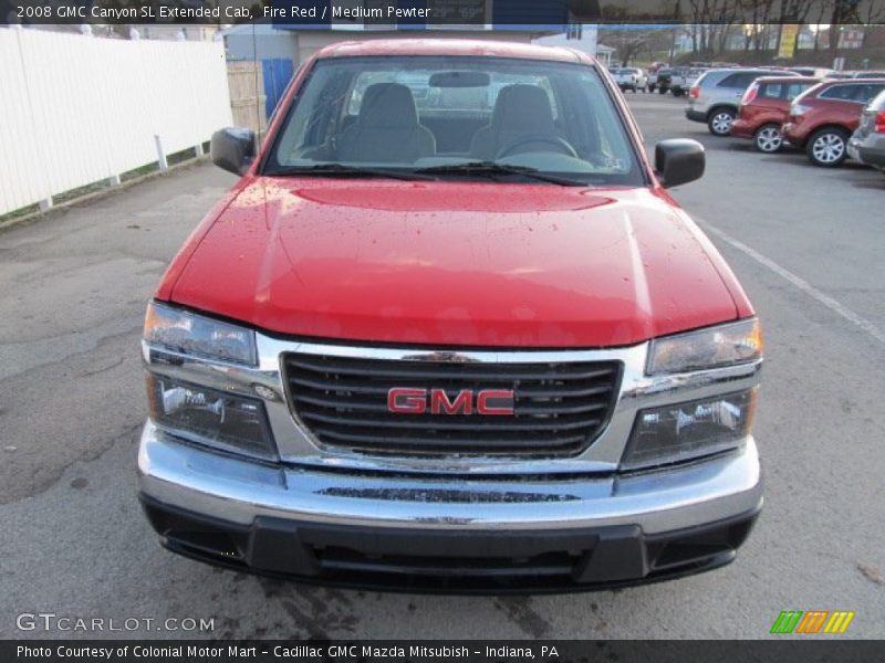 Fire Red / Medium Pewter 2008 GMC Canyon SL Extended Cab