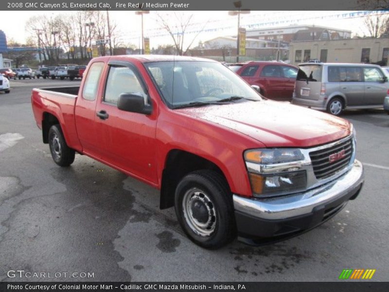 Fire Red / Medium Pewter 2008 GMC Canyon SL Extended Cab