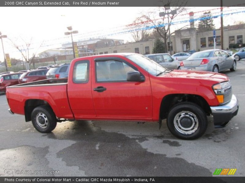 Fire Red / Medium Pewter 2008 GMC Canyon SL Extended Cab