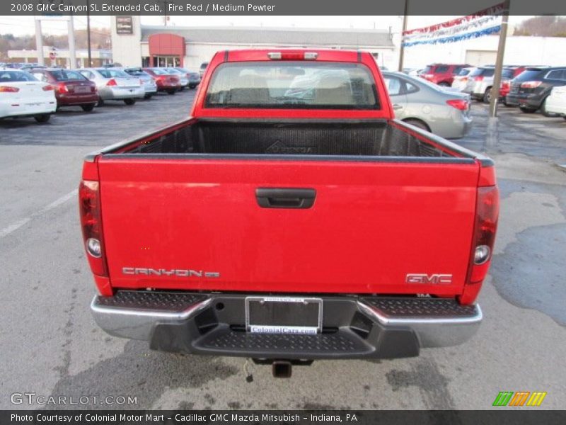 Fire Red / Medium Pewter 2008 GMC Canyon SL Extended Cab