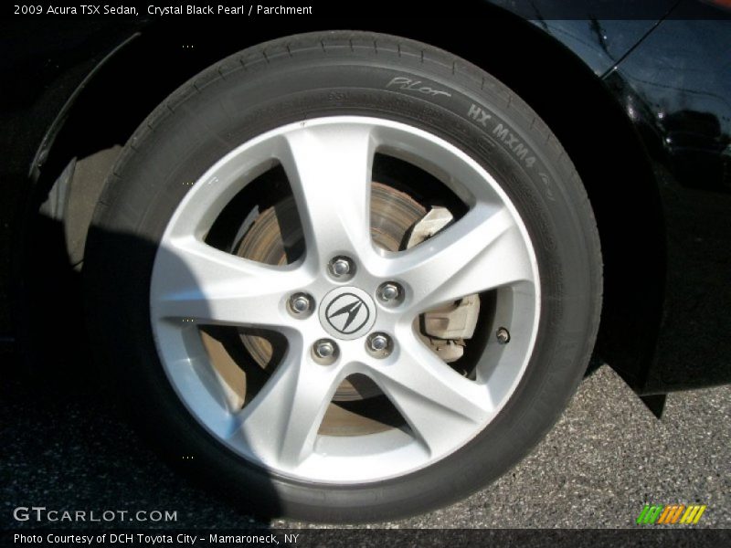 Crystal Black Pearl / Parchment 2009 Acura TSX Sedan