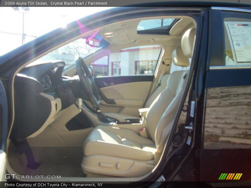 Crystal Black Pearl / Parchment 2009 Acura TSX Sedan