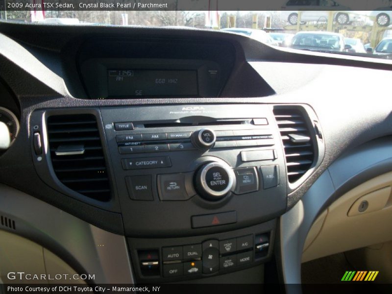 Crystal Black Pearl / Parchment 2009 Acura TSX Sedan