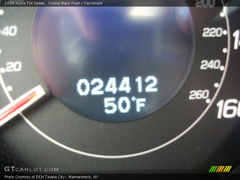 Crystal Black Pearl / Parchment 2009 Acura TSX Sedan