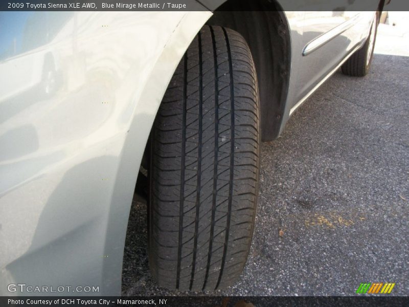 Blue Mirage Metallic / Taupe 2009 Toyota Sienna XLE AWD
