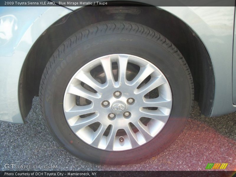 Blue Mirage Metallic / Taupe 2009 Toyota Sienna XLE AWD