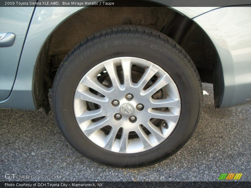 Blue Mirage Metallic / Taupe 2009 Toyota Sienna XLE AWD