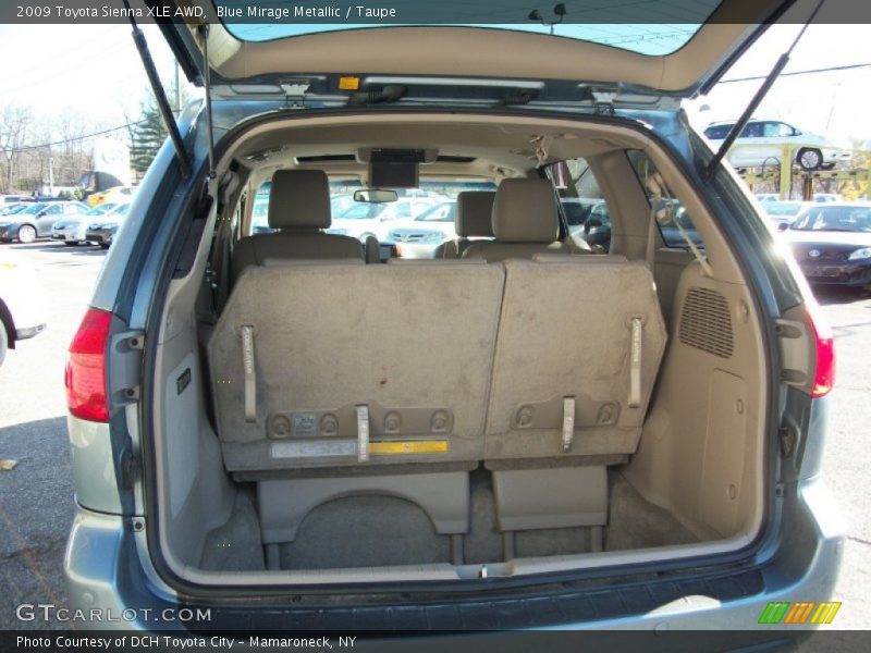 Blue Mirage Metallic / Taupe 2009 Toyota Sienna XLE AWD