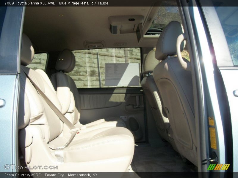 Blue Mirage Metallic / Taupe 2009 Toyota Sienna XLE AWD