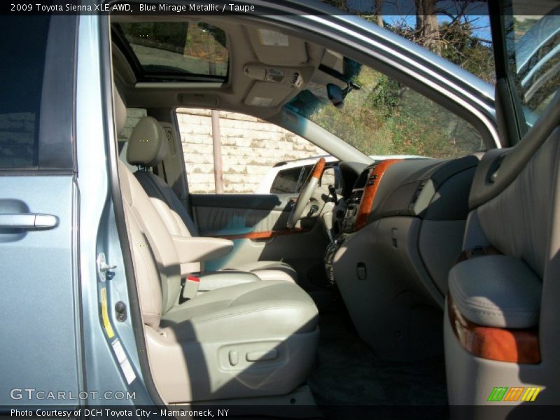 Blue Mirage Metallic / Taupe 2009 Toyota Sienna XLE AWD