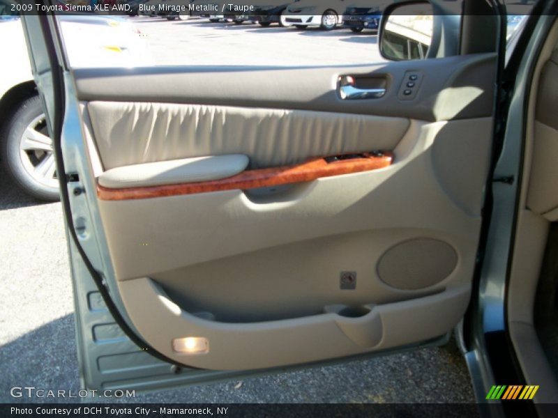 Blue Mirage Metallic / Taupe 2009 Toyota Sienna XLE AWD