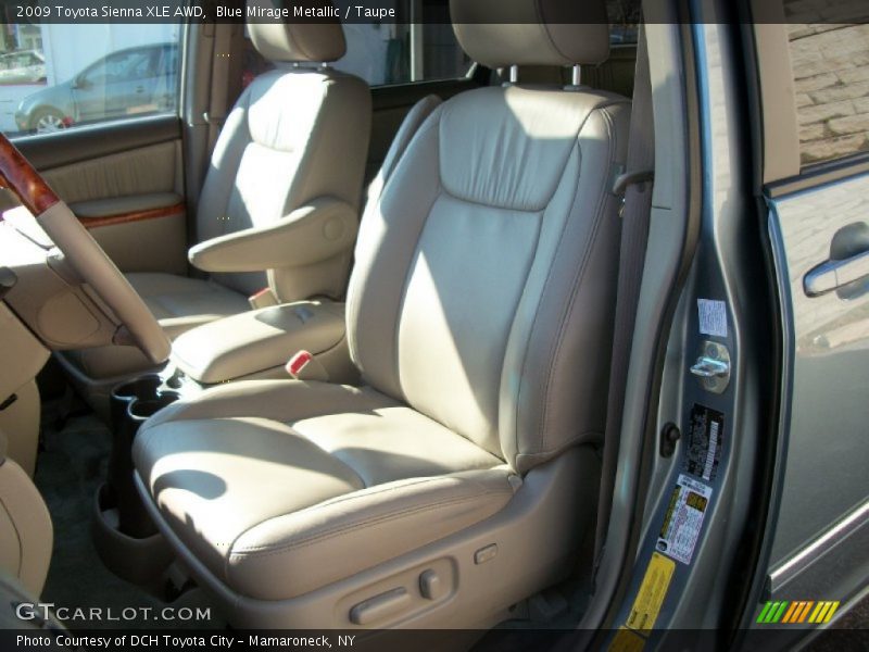 Blue Mirage Metallic / Taupe 2009 Toyota Sienna XLE AWD