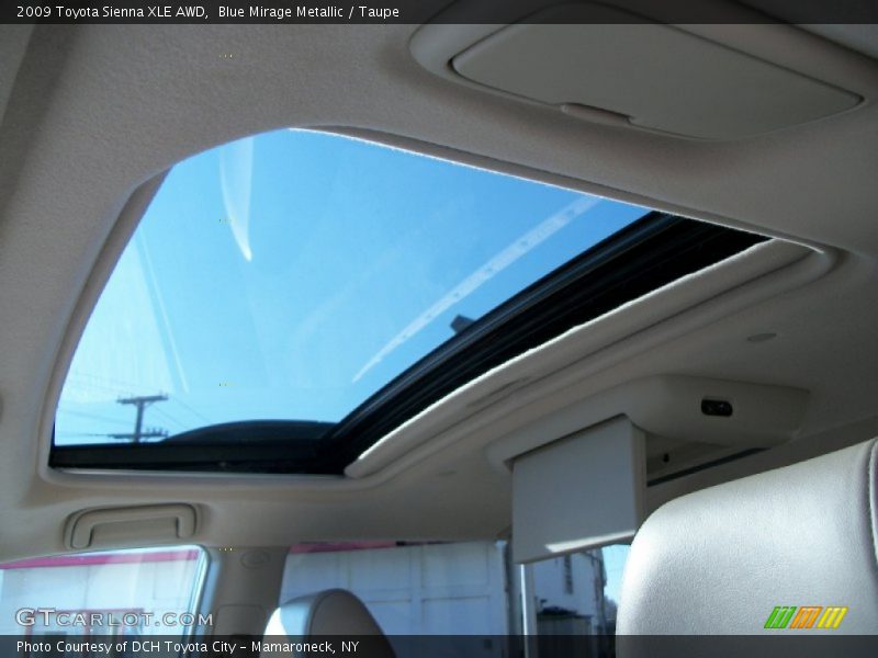 Blue Mirage Metallic / Taupe 2009 Toyota Sienna XLE AWD