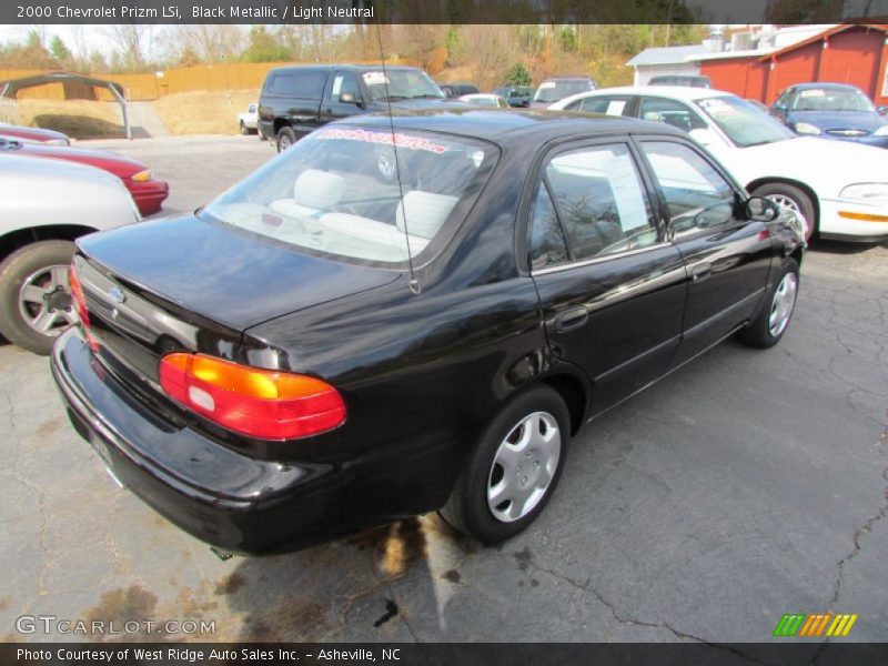 Black Metallic / Light Neutral 2000 Chevrolet Prizm LSi