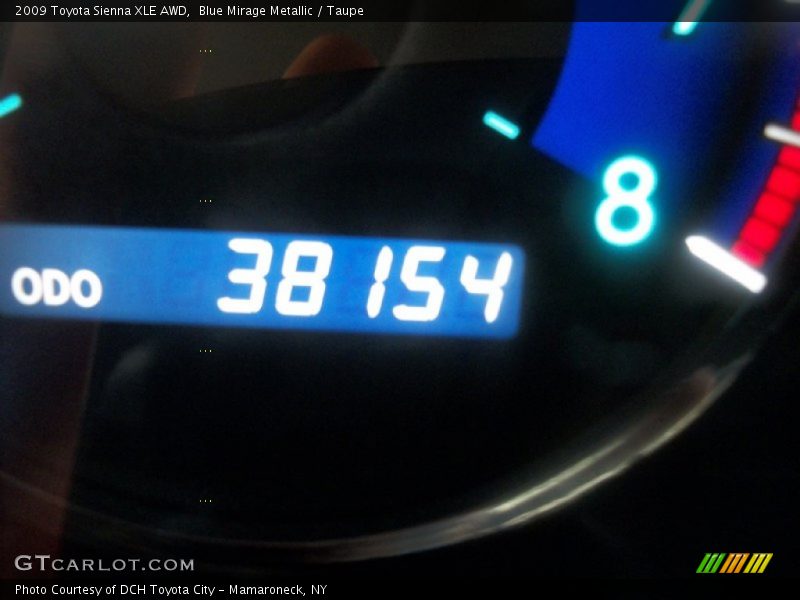 Blue Mirage Metallic / Taupe 2009 Toyota Sienna XLE AWD